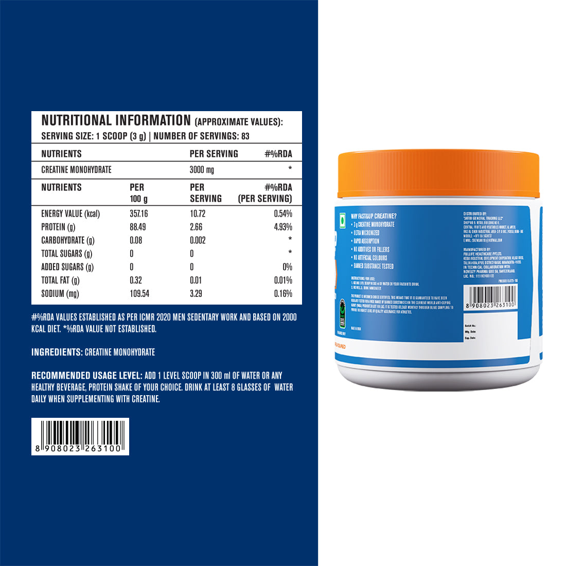 Creatine Monohydrate Micronised - Stamina & Endurance