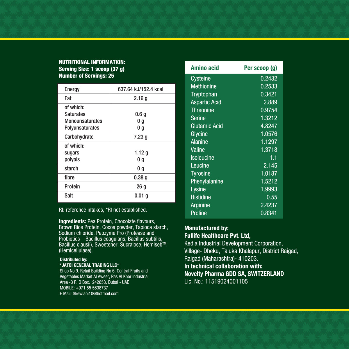 Plant Protein - 100% Vegan Protein