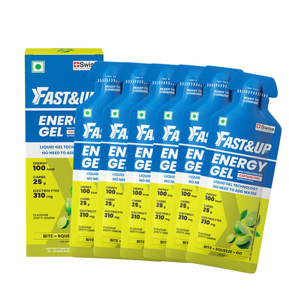 Fast&Up Energy Gels For Energy Boost | Non Caffeinated - Pack of 3