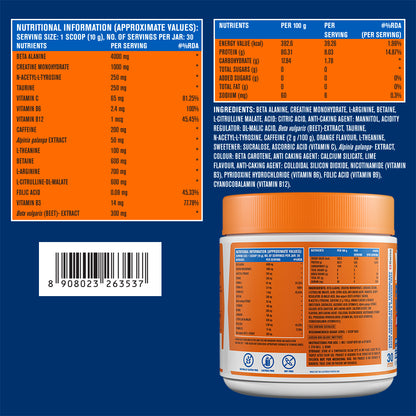 Pre-Workout for Explosive Energy - Orange