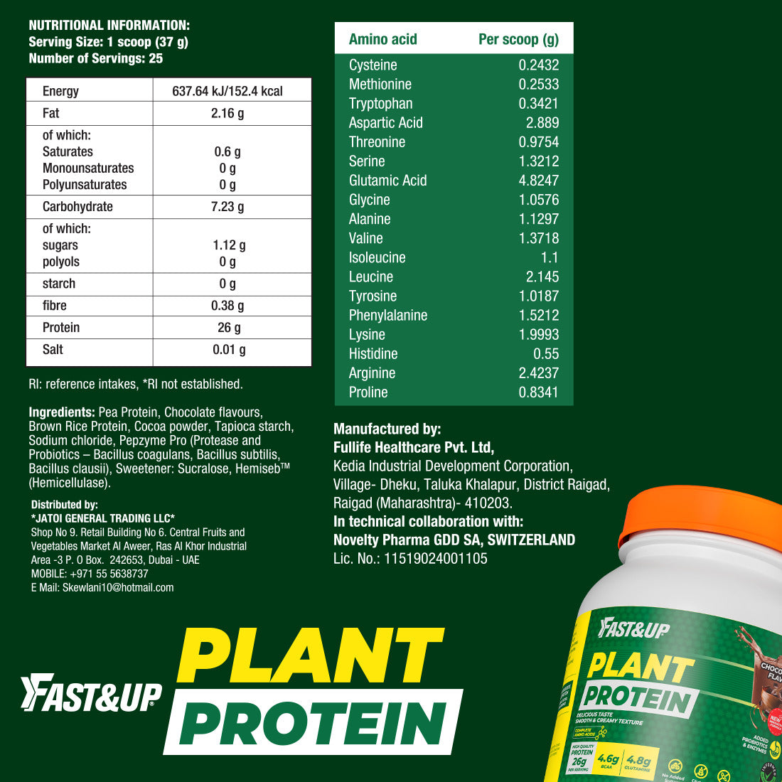 Plant Protein - 100% Vegan Protein