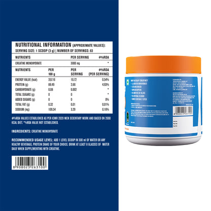 Creatine Monohydrate Micronised - Stamina & Endurance