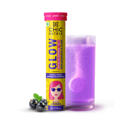 Japanese Glutathione & Vit. C for skin radiance & even tone - Blackcurrant