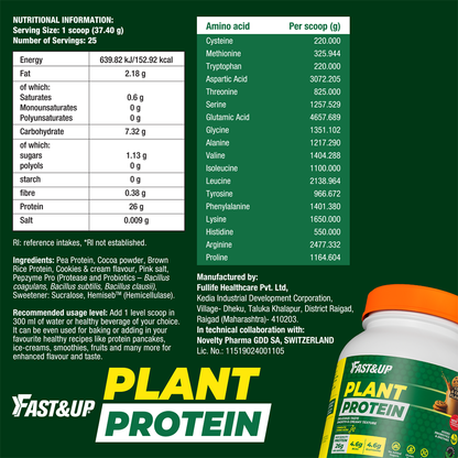 Plant Protein - 26 g Protein - Cookies & Cream