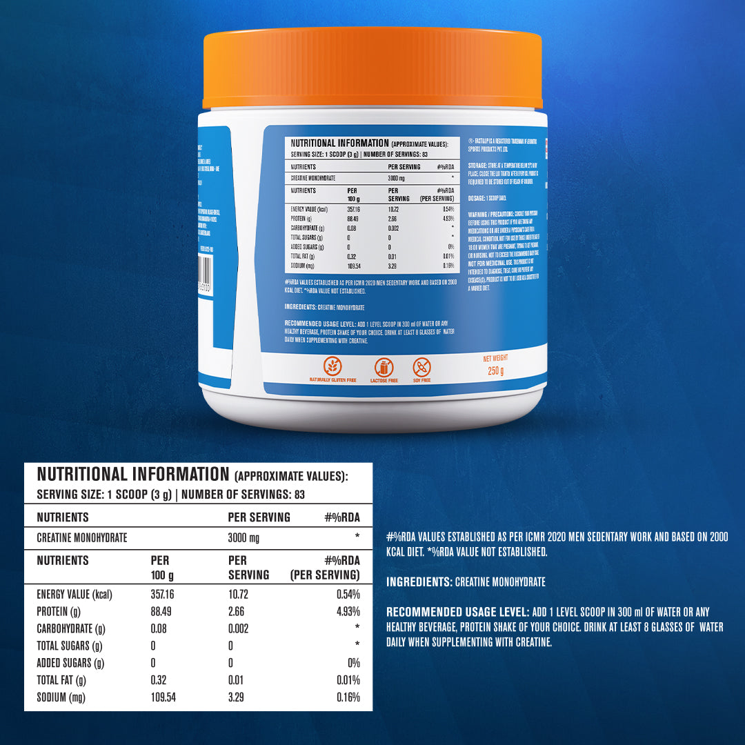 Creatine Monohydrate Micronised - Stamina & Endurance