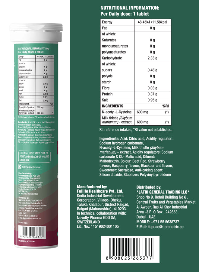 Daily Liver Cleanser with Milk Thistle + NAC - Mixed Berry - Pack of 3