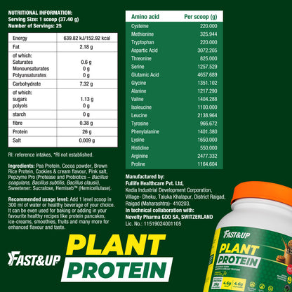 Plant Protein - 26 g Protein - Cookies & Cream
