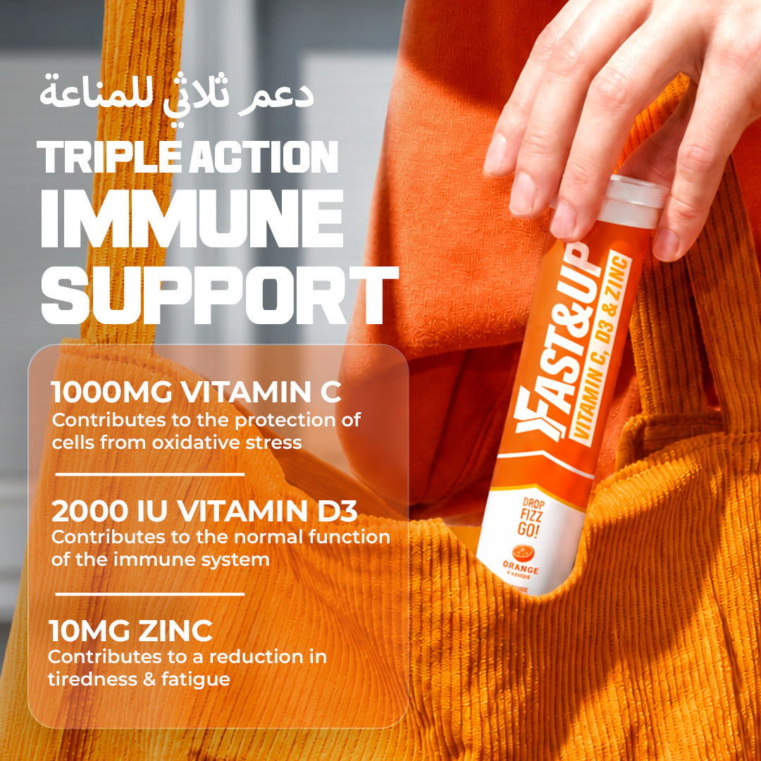Vitamin C, D3, Zinc - Complete Immunity Support - Pack of 6