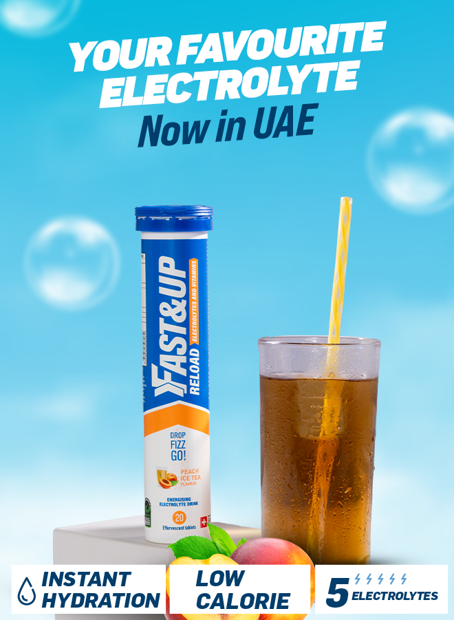 Reload for Hydration Electrolyte Supplement - Peach Iced Tea - Pack of 6