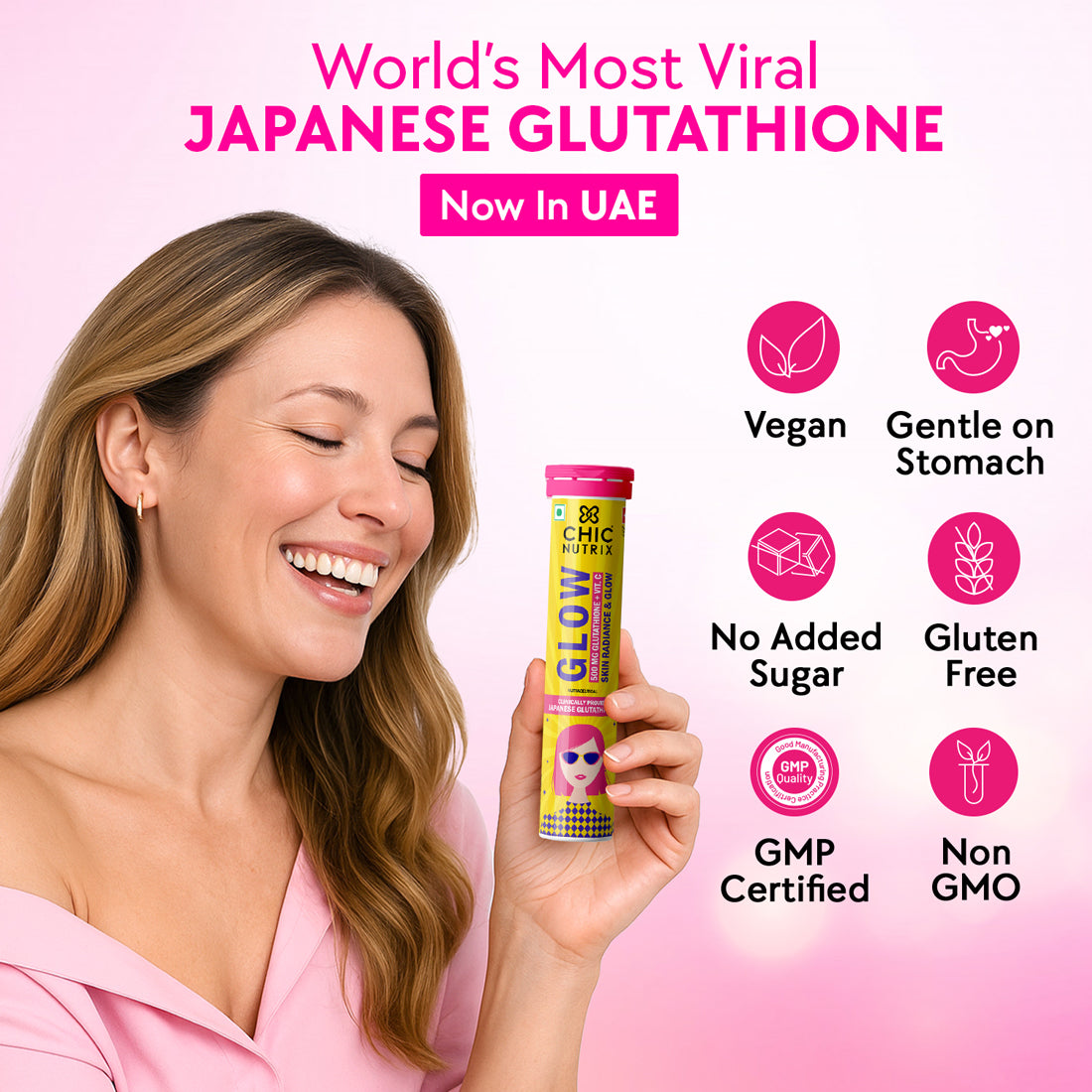 Japanese Glutathione & Vit. C for skin radiance & even tone - Pack of 3
