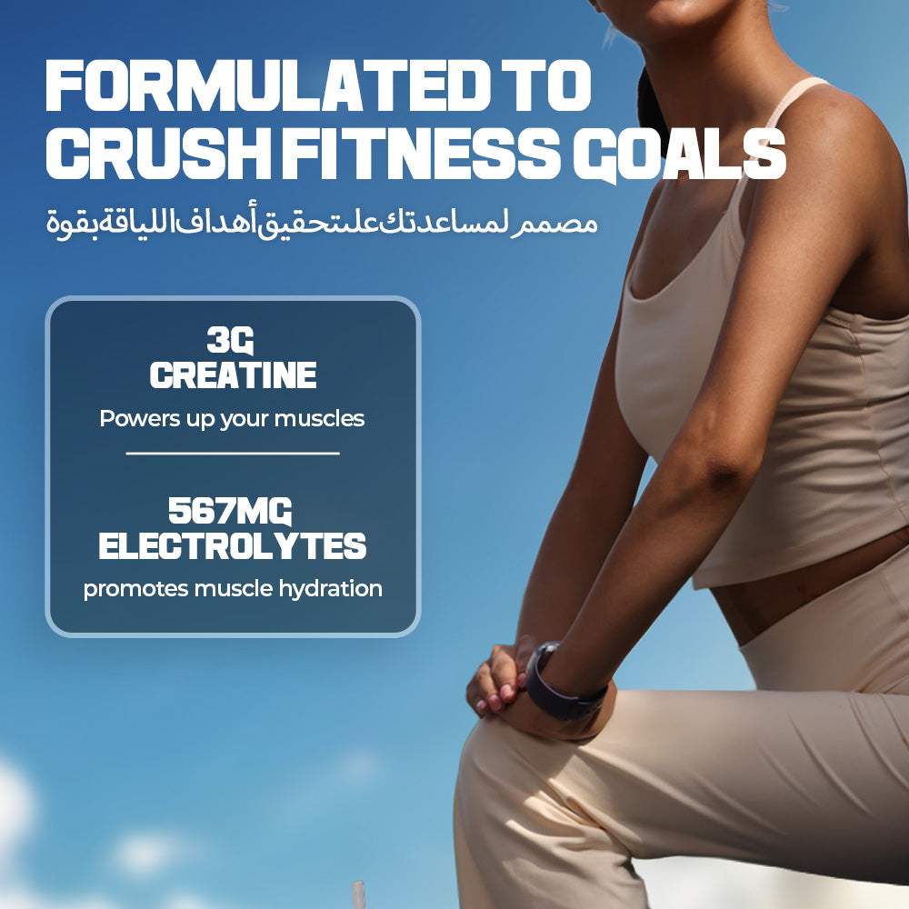 Fast&Up Creatine + Electrolytes For Strength & Hydration | Zero Sugar - Pack of 3