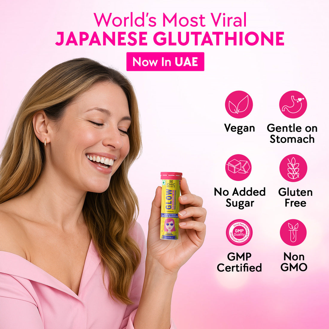Japanese Glutathione & Vit. C for skin radiance & even tone - Blackcurrant (10) - Pack of 2