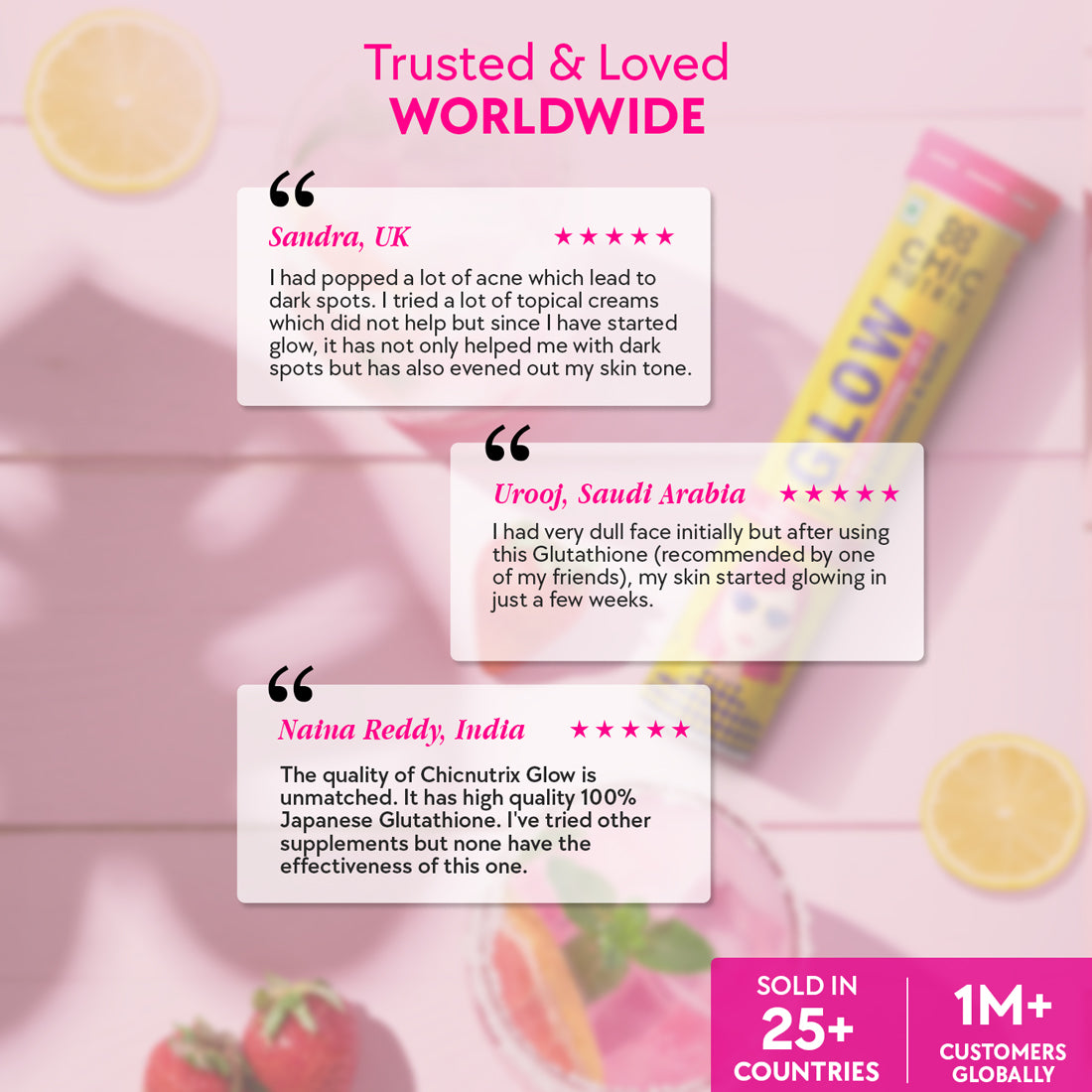 Japanese Glutathione & Vit. C for skin radiance & even tone - Pack of 3