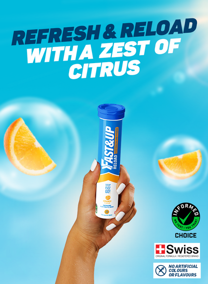 Reload for Hydration Electrolyte Supplement - Orange - Pack of 6