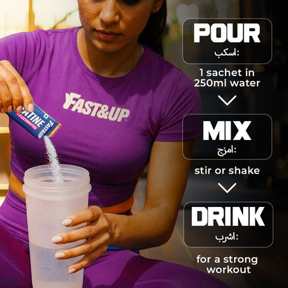 Fast&Up Creatine + Electrolytes For Strength & Hydration | Zero Sugar - Pack of 3