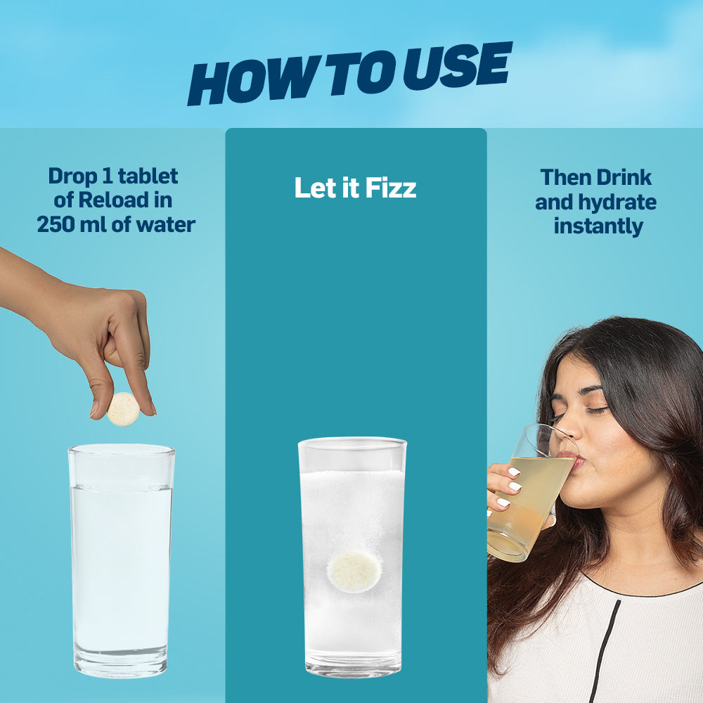 Reload for Hydration Electrolyte Supplement - Lemon & Lime - Pack of 3