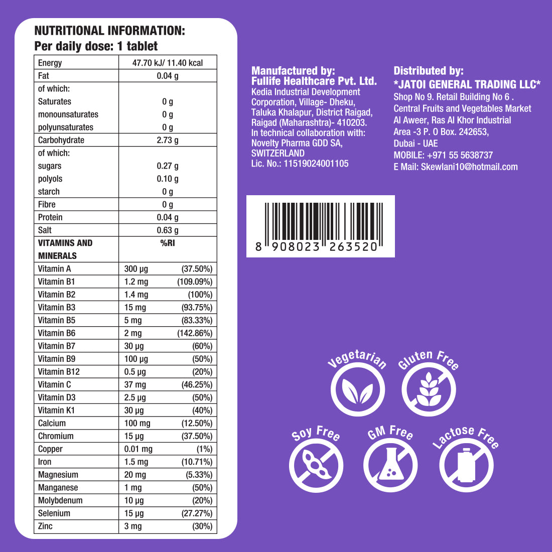 Multivitamins for All Day Energy - Pack of 9