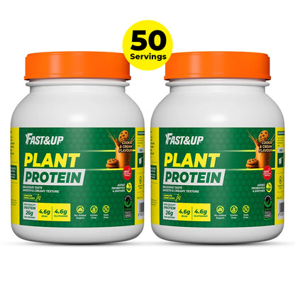 Plant Protein - 26 g Protein - Cookies & Cream - Pack of 2