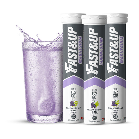 Daily Magnesium for Muscle Health and to reduce Fatigue - Blackcurrant Lime - Pack of 3