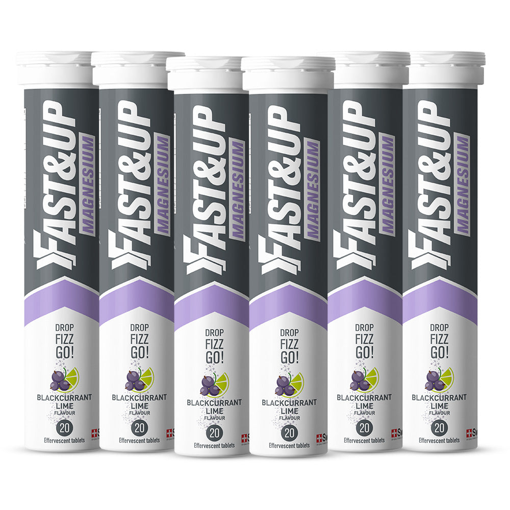 Daily Magnesium for Muscle Health and to reduce Fatigue - Blackcurrant Lime - Pack of 6