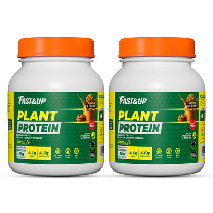 Plant Protein - 26 g Protein - Cookies & Cream - Pack of 2
