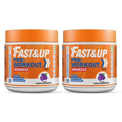 Pre-Workout for Explosive Energy - Purple Raspberry - Pack of 2