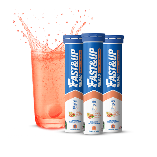 Reload for Hydration Electrolyte Supplement - Peach Iced Tea - Pack of 3