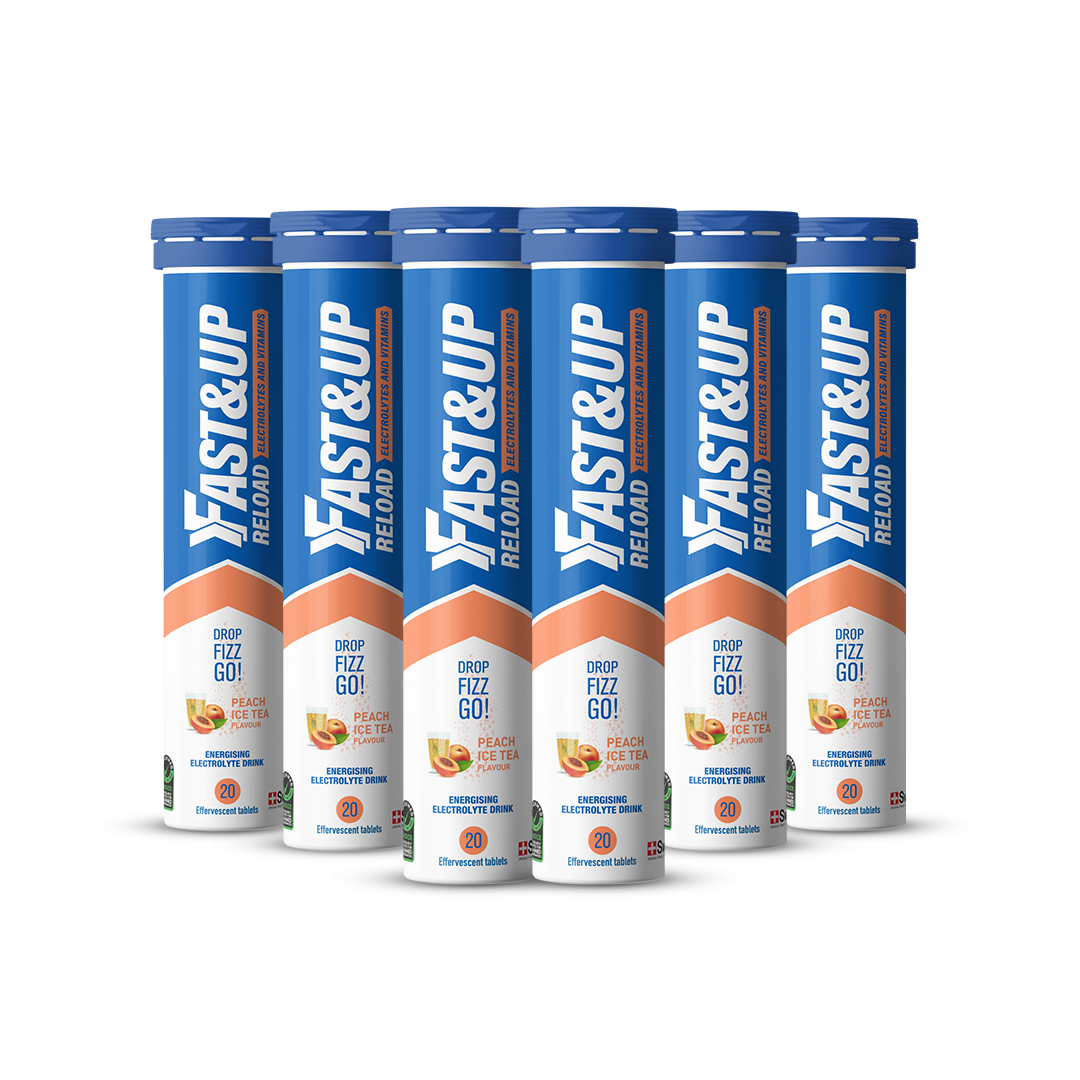 Reload for Hydration Electrolyte Supplement - Peach Iced Tea - Pack of 6