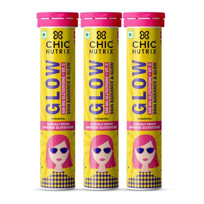 Japanese Glutathione & Vit. C for skin radiance & even tone - Strawberry & Lemon - Pack of 3