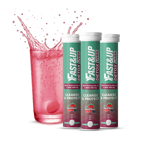 Daily Liver Cleanser with Milk Thistle + NAC - Mixed Berry - Pack of 3